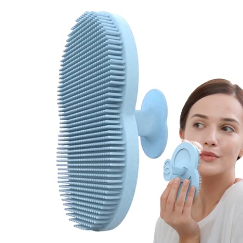 Davivian Exfoliador Facial de Silicona | Cepillo para Ducha - Limpiador Facial Manual Unisex para Baño