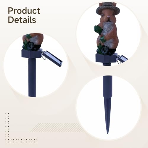 Luz solar de jardín con estaca fácil de insertar para iluminar el césped sin cables 3