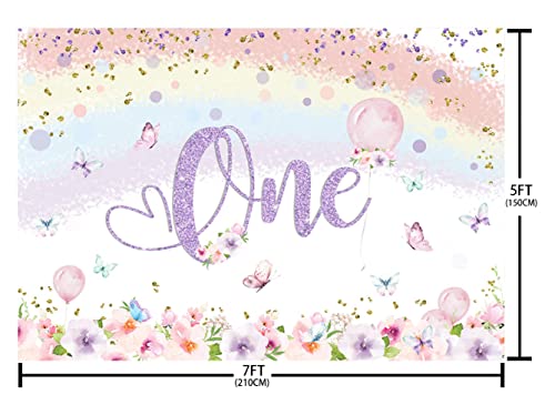 Fondo fotográfico multicolor 7x5 pies para cumpleaños miniatura 5