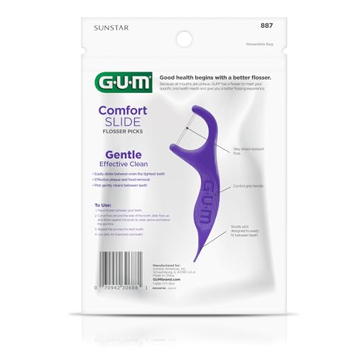 Gum 887DA Comfort Slide Floss Picks - Perfect For Tight Teeth - Extra Strong Shred-Resistant Dental Floss thumb #10