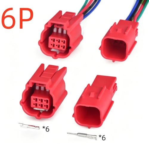 Conector automotriz de 6 pines para arnés de acelerador Suzuki con terminales macho de precisión 3
