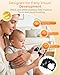 Montessori Toys for Babies 0-6 6-12 Months, Sensory Developmental Baby Toys, Tummy Time Toy - 5 in 1 Wooden Learning Toy Set, High Contrast Cards, Mirror & Spinning Drum for Newborn Infant Gift