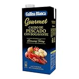 GALLINA BLANCA - Caldo Casero Gourmet de Pescado 1L – Sabor Auténtico y Natural – Ideal para Sopas, Arroces y Guisos – Sin Conservantes
