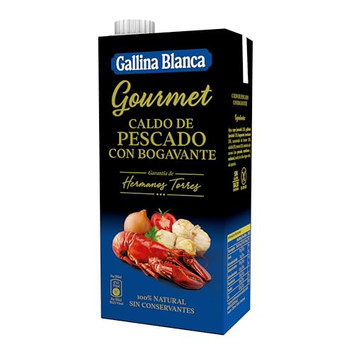 Gallina Blanca - Caldo Gourmet de Pescado con Bogavante 100% Natural - 1L