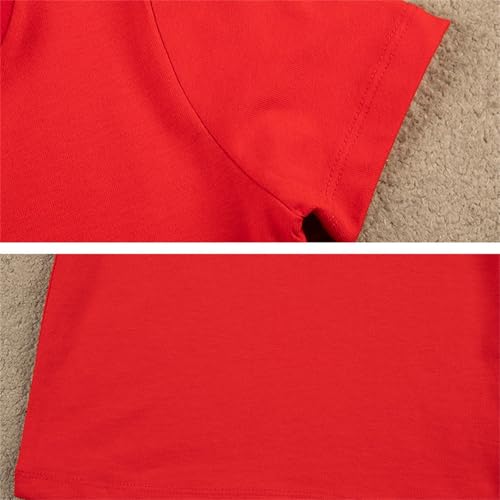 Kids Toddler Boys Girls Short Sleeve T Shirt 𝐔v 𝐏rotection Cotton Round Neck Cute Shirts Casual4