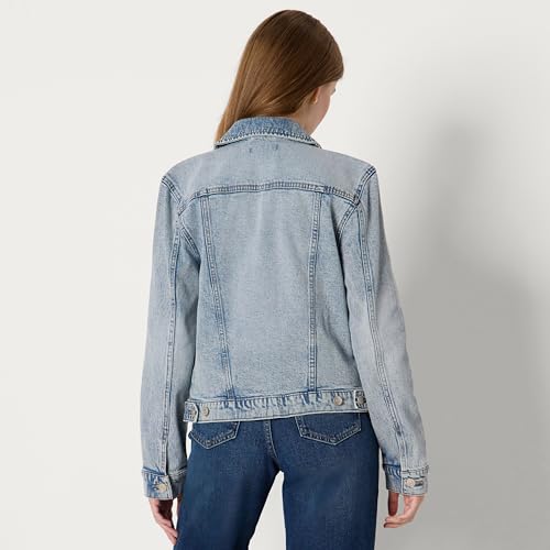 Image of Amazon Essentials Women's Regular-Fit Denim Trucker Jacket