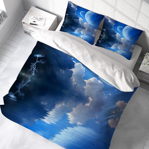 Ensemble de literie microfibre haut de gamme Terre et Lune XL - 3