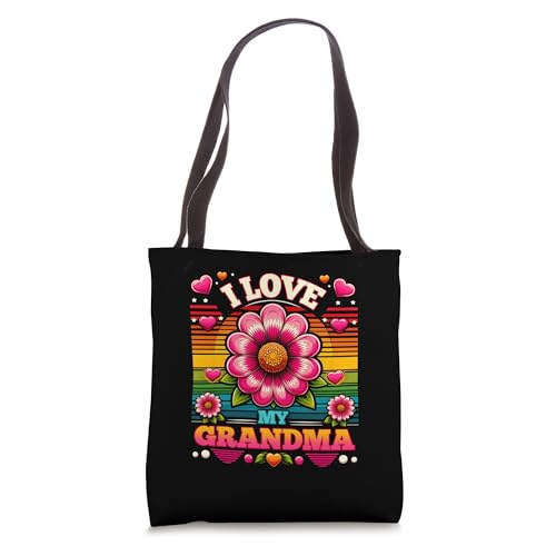 Bolsa Tote Retro para Niños con Diseño Floral miniatura 1