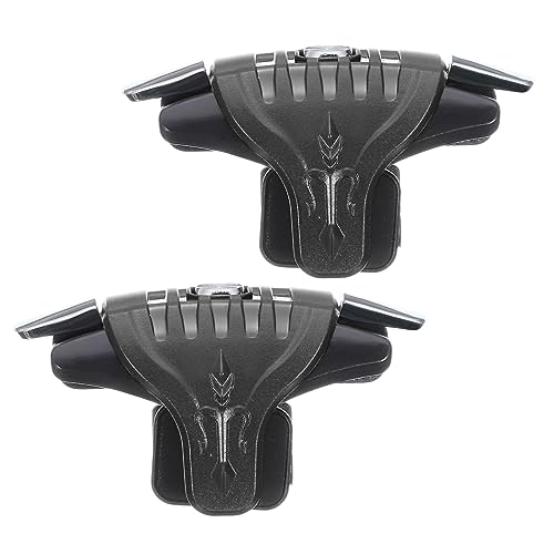 QUARKZMAN Spielauslöser Mobile Spielcontroller 1 Paar Doppel Seite Feuer Schlüssel Schütze Empfindliche Schwarz für 4.7-6.5' Handy