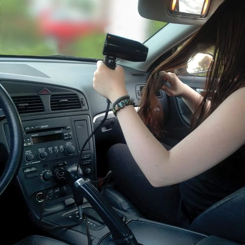 MACHSWON 12V Portable Car Hot Cold Folding Travel Black with Foldable Handle Ideal Hair Straightener and Hair Dryer Kit - Image 5