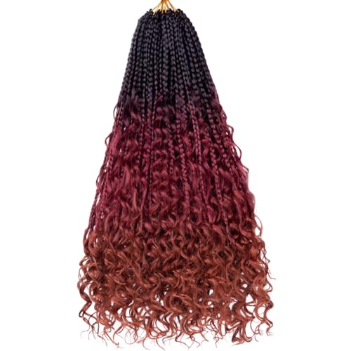Beverlee 24 Inch Boho Box Braids 8 Packs Goddess...