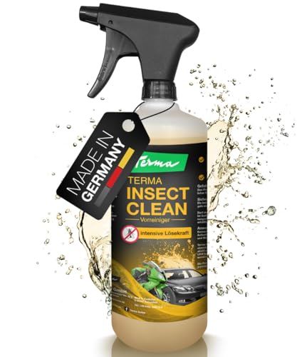 Terma Bio Insect Clean Produit anti-insectes 1000 ml Qualité professionnelle directement du fabricant fabriqué en Allemagne Élimine rapidement et en douceur les insectes tenaces et séchés, les Terma Bio Insect Clean Produit anti-insectes 1000 ml Qualité professionnelle directement du fabricant fabriqué en Allemagne Élimine rapidement et en douceur les insectes tenaces et séchés, les