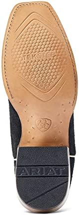 Ariat Mens Futurity Showman Western Boot Black Roughout/Roaring Turquoise 10.5 Wide | Image 4