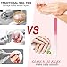 NICEMOVIC 6 Pack Glass Nail File for Natural Nails, Stocking Stuffers for Teen Girls Women Adults, Eater Valentines Birthday Christmas Gifts for Teens Girl Grandkids Mom Wife Her, Nail File and Buffer
