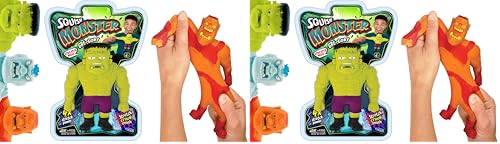 JA-RU Jumbo Stretchy Monster Toy (1 Monster Assorted) Slow Rising Squishy Monster Action Figures for Kids | Stress Relief Anger Management Toys | Bulk Party Favors. 4306-1s (Pack of 2)