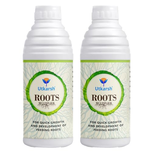 Image of Utkarsh Roots Multiplier Plant Food | Hairy Root Booster for Plants | Enhances Root Growth, Nutrient Uptake & Plant Health (2 Lit; Pack of 2 of 1 Lit)