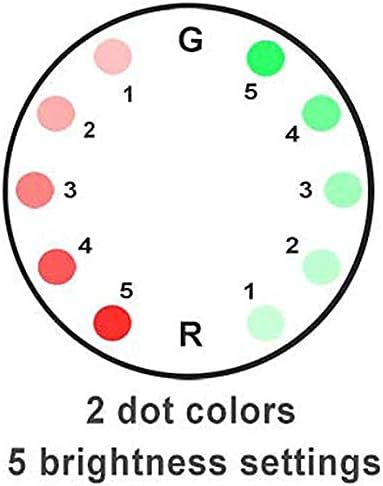 Miniatura 5 de Vista azul del color rojo y verde del punto del color WeaverPicatinny que monta la caza profesional 4MOA