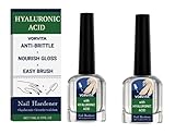 2 Stück Hyaluronic Acid Nagelpilz, Anti Brittle Nagelpilz, Nagelstärker, Spendet Intensive Feuchtigkeit und Repariert Trockene, Brüchige Finger- und Zehennägel (Insgesamt 22 ML)