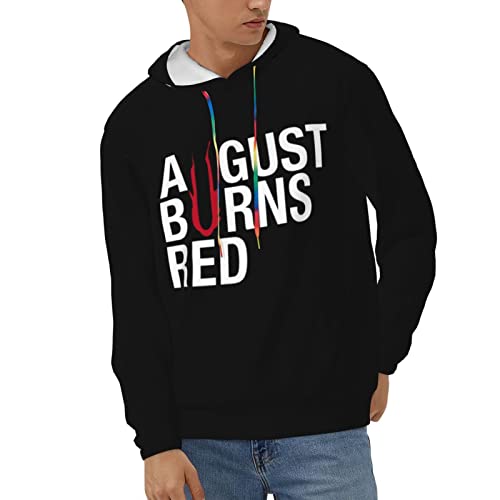 XENITE August Music Burns Red Logo Men's Hoodies Pattern Pullover Hooded Sweatshirt Streetwear Hooded Tops2