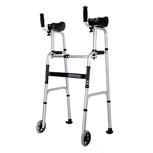Déambulateur vertical pliable léger avec support axillaire réglable