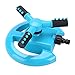 Produktbild TOPINCN Rasensprenger Garten Wassersprinkler Bewässerungssystem 360 ° voll 3 Düsen-Kreis, der großes Gebiet dreht(Blue)
