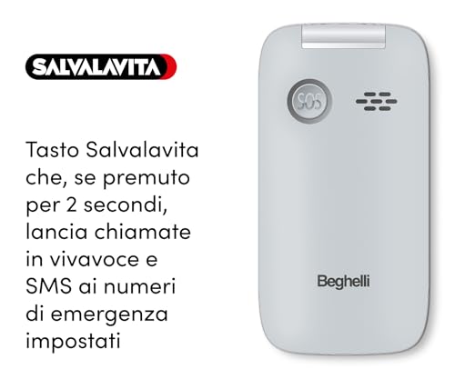 Beghelli SLV30 Plus: Reparationstelefonarmband med GPS och fallsensor