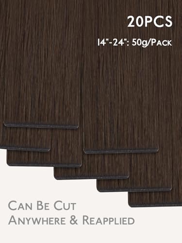 Image of WENNALIFE Genius Tape in Hair Extensions Human Hair, Invisible Tape in