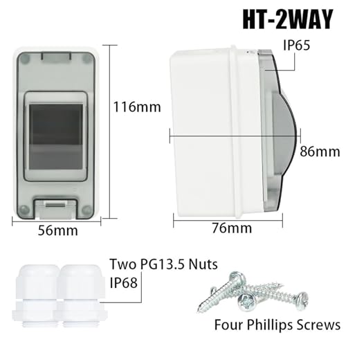 Boîte de jonction extérieure HT-2 évite coupure disjoncteur MCB 6A DPN - 3