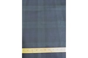 Premium Quality 100% Waxed Cotton Tartan Plaid Canvas Fabric by The Yard
