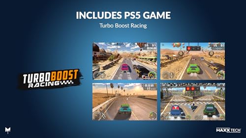 Maxx Tech Turbo Boost Racing Kit For PS5 - Includes PS5 Game (disc version)... - Image 2