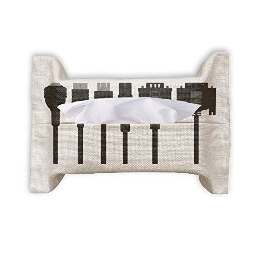 Câble de chargement pour serviettes en papier motif noir de cuisine