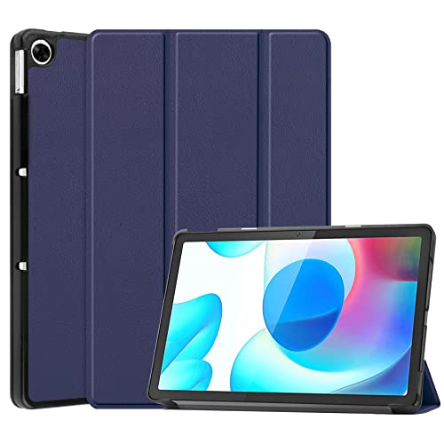 LEHEE Funda para Realme Pad 10,4 Pulgada, Slim PU Cuero Protectora Carcasa con Función de Soporte Cover Case para Realme Pad 10,4 Pulgada, Azul