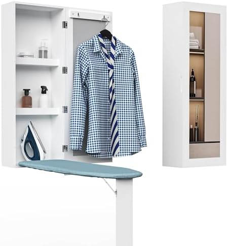 Table à repasser rétractable rotative à 180 ° - Planche à repasser pliable - Pour repasser vos vêtements, sacs, chemises, pantalons, etc. dans les chambres à coucher, les garde-robes Table à repasser rétractable rotative à 180 ° - Planche à repasser pliable - Pour repasser vos vêtements, sacs, chemises, pantalons, etc. dans les chambres à coucher, les garde-robes