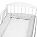 protector cuna chichonera - Cama Bebé Cojín Parachoques Torre de Cama Cojín Protectores Para Cunas y Camas de Bebé Cuna Serpiente Protector (minky gris, 150 cm)