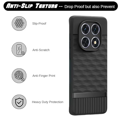 Image of Shockproof Case for Mi Redmi Note 14 Pro 5G / 14 Pro 4G / Poco X7 5G | Full Camera Protection | TPU Flexible Back Cover for Mi Redmi Note 14 Pro 5G / 14 Pro 4G / Poco X7 5G (Matte Black)