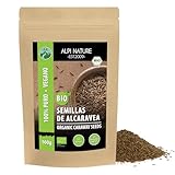 Semillas de alcaravea orgánica enteras (500g), calidad de alimentos crudos de cultivo orgánico controlado, sin gluten, sin lactosa, probadas en laboratorio, veganas