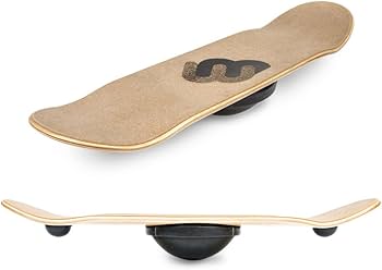 Amazon | 【360度回転する】Whirly Board バランスボード 木製 体幹