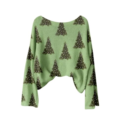 Christmas Sweaters for Women Ugly Christmas Sweater Long Sleeve Crew Neck Knitted Pullover Fall Winter Tops4