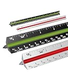 Mr. Pen- Architectural Scale Ruler, 12 Inch, 2 pcs, Black & White, Scale Ruler Contractor, Scale Ruler for Blueprints, Architect Ruler, Drafting Ruler, Architect Scale, Architectural Ruler