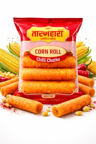 Image of Corn Roll Thai Chilli (4 Pack of 90g) Spicy Pola Snacks Free Cheese ball Packet inside | Corn Puff Corn Balls | Spicy Pola Snack for Anytime Snacking Snacks Combo