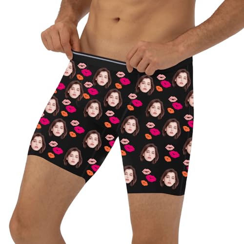 Long Custom Boxer Briefs for Men Pack, Personalized Underwear for Men Pack 3, Gag Gift for Him Birthday Anniversary3