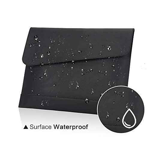Image of Envelope A4 Documents Folder Case,Convenient Business & Conference File Pu leather Clutch Bag for Women and Men