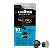 Lavazza Espresso Maestro DEK Medium Roast Coffee Capsules Compatible with Nespresso Original Machines, Round and well-balanced espresso, notes of dried fruit, light chocolate aftertaste (10 capsules)