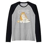 gatto grasso chonk scala chonky meme chonker cat maglia con maniche raglan