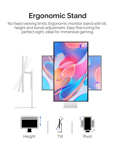 Image of G32P 32'' UHD 6K (6144 x 3456) Glossy Monitor, IPS Panel, 10-Bit Color, 99% sRGB, 99% DCI-P3, 223PPI, HDR, 60Hz, 2000:1 Contrast, Low Blue Light, Eye Care (Honeycomb - with Stand)