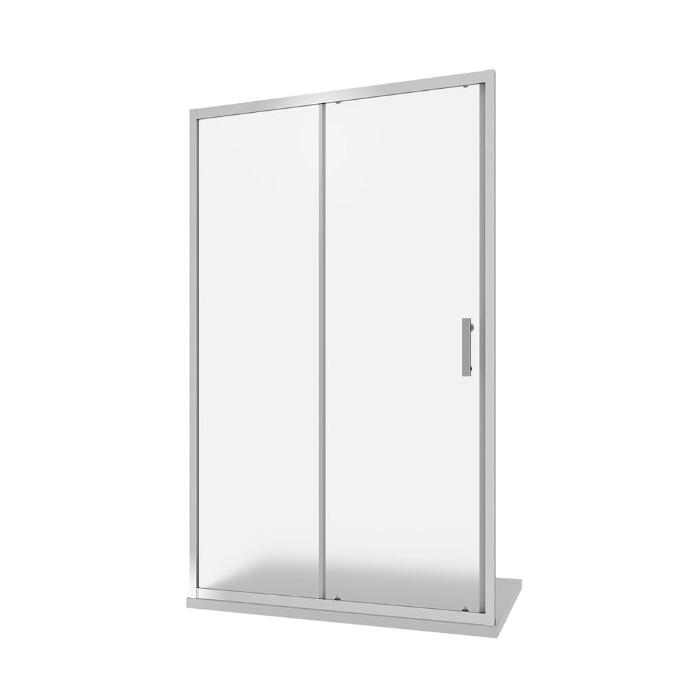 Box Doccia Nicchia 120cm Apertura Scorrevole Vetro Temperato Opaco 6mm Trattamento Anticalcalcare Maniglia in Acciaio Inox 304 h190cm mod. Tenerife