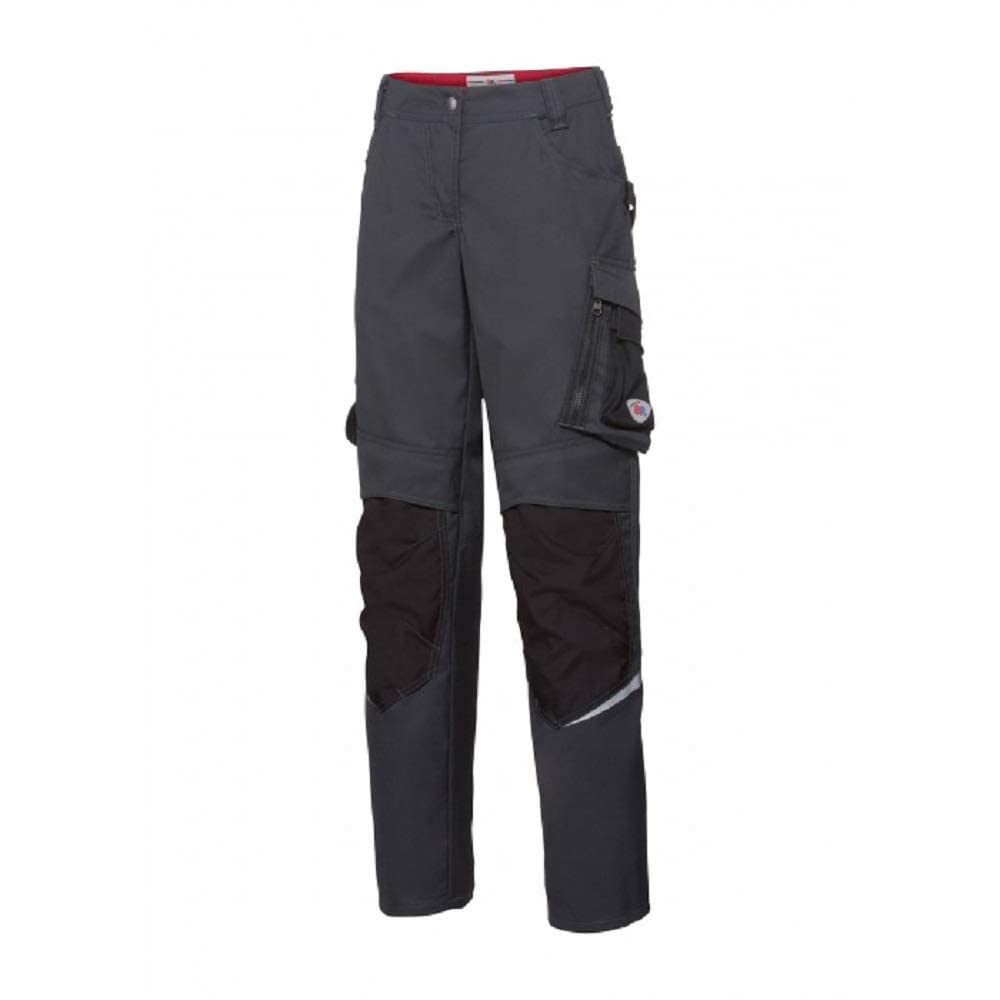 BP 1798-720-13 Bib & Brace, Stretch Braces With Clip Fastenings, 305,00 G/M², Reinforced Cotton, Royal Blue/Night Blue, Size 43/44N
