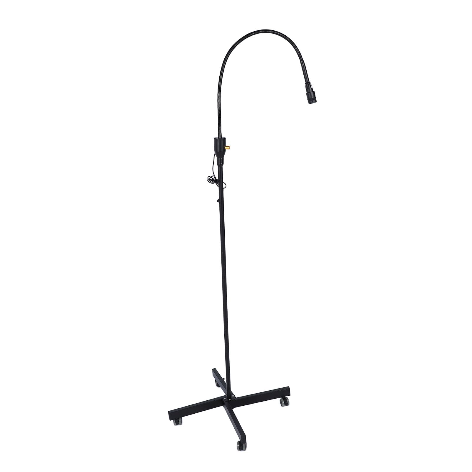 Asixxsix Luz de Extensión de Pestañas UV, 5 W, Cuello de Cisne Flexible Giratorio de 360 ​​°, Lámpara de Pestañas UV LED, Lámpara de Tecnología de (Black)
