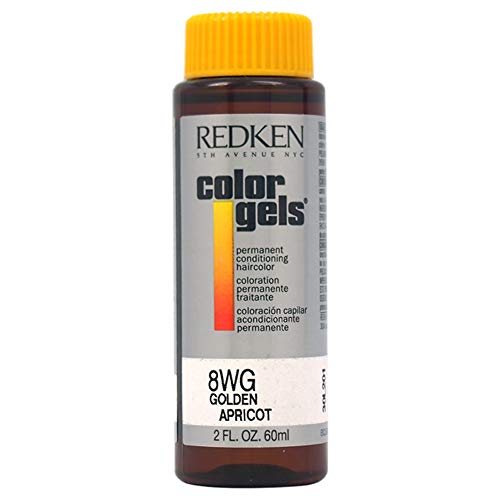 Redken Color Gels Permanent Conditioning 8WG Golden Apricot for Unisex 2 Fl Oz