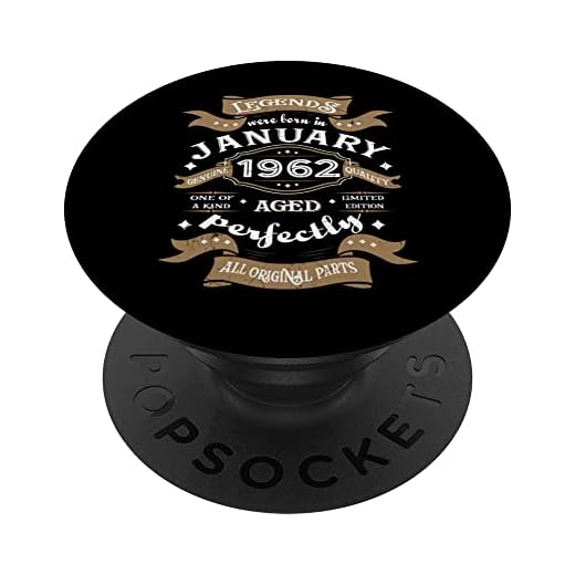 Leyendas nacieron en enero de 1962 regalo de cumpleaños PopSockets PopGrip Intercambiable